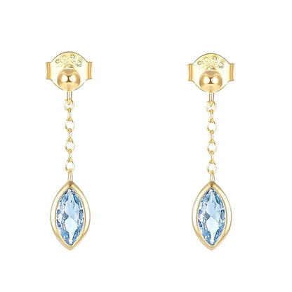Aquamarine Drop Earrings